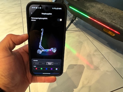 Ik kan de LED-strips activeren en wijzigen via de app.