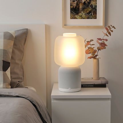 Naast de plankenspeakers en klankschalen waren er ook twee Symfonisk lampen.