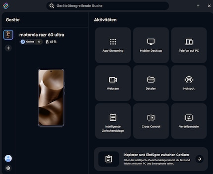 Ik verbind mijn smartphone met mijn pc via Smart Connect.