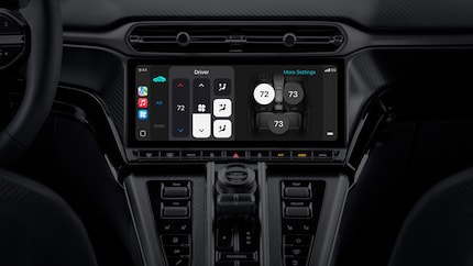 Met CarPlay Ultra kun je je boordsystemen bedienen.