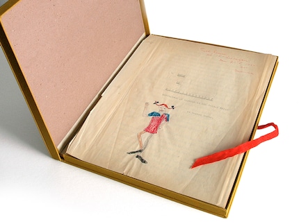 Zo ziet het originele manuscript van Pippi Langkous eruit.