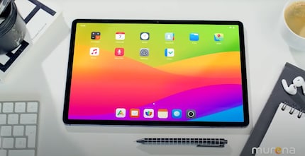 e/OS 3.0 auf einem Tablet.