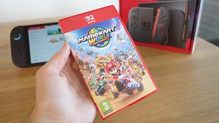 Mario Kart World heeft het spel op de cartridge.