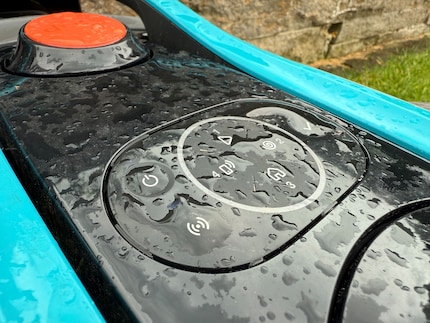 Het bedieningspaneel van de Sileno Free bestaat uit waterdichte drukknoppen.