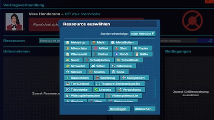 Diese Übersicht zeigt nur einen kleinen Teil der produzierbaren Erzeugnisse.