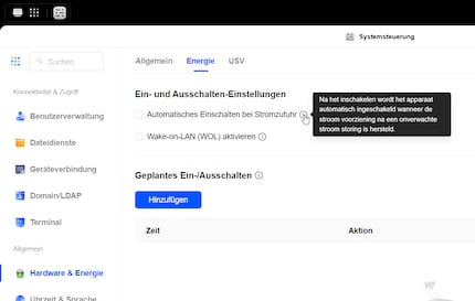 A Dutch message despite the German system language. The new operating system still needs some fine-tuning.