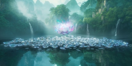 De lotus groeit uit modderig water maar blijft smetteloos zuiver - een krachtig symbool van zuiverheid van hart en geest te midden van een corrupte of vuile wereld. Daarom wordt hij in China beschouwd als een symbool van morele integriteit en deugd.