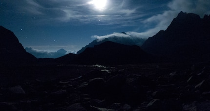 Startpositie van de nachtfoto.