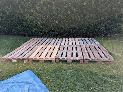 En dit is nog steeds een van de rechtste plekken in de tuin.