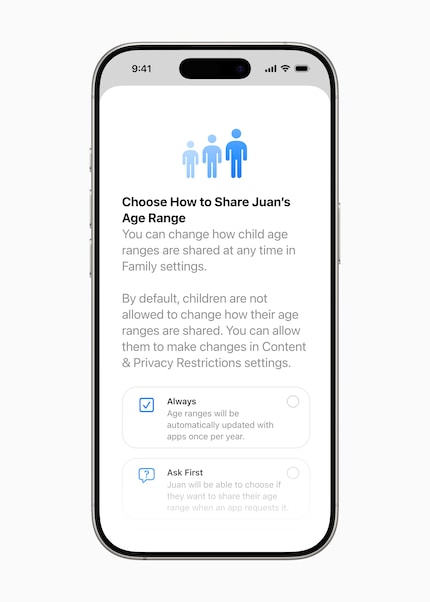 Aanbieders van apps kunnen niet langer om de exacte geboortedatum vragen.