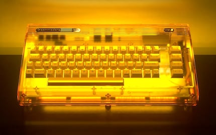 The golden Founders Edition with amber case and 24-carat gold badge.