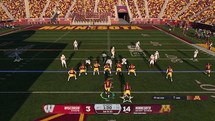 Le gameplay semble bien plus dynamique que celui de son grand frère NFL.