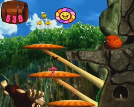 «Donkey Kong Jungle Beat» is een platformgame ontworpen voor de DK Bongo's.