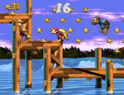 In «Donkey Kong Country 3» zijn geen DK en Diddy meer te zien. In plaats daarvan zijn Dixie en Kiddy Kong de nieuwe hoofdpersonages.