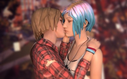 In «Life is strange» kun je ervoor kiezen om je personage haar beste vriendin te laten kussen.