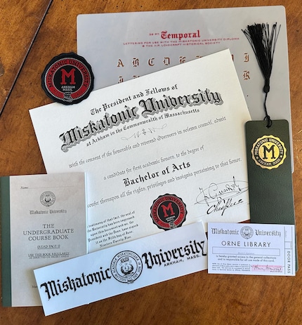 De verzamelobjecten van Miskatonic University.