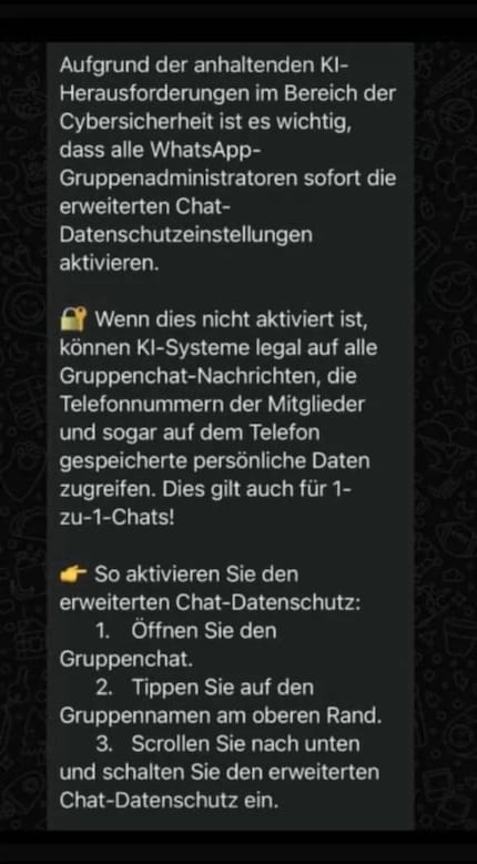 Deze bangmakerij is ongegrond.
