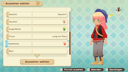 Bij het maken van mijn personage heb ik veel opties tot mijn beschikking. Maar ik kan het uiterlijk later ook nog veranderen.