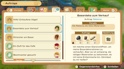 Als mijn bazaar op het juiste niveau is en ik bestellingen van NPC's uitvoer, ontgrendel ik hun kraampjes voor eigen gebruik.