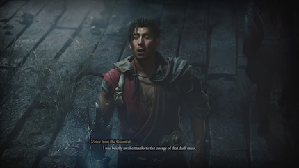 Musashi is niet echt in de stemming voor deze stomme demonen. Dat is te zien aan zijn gezicht.