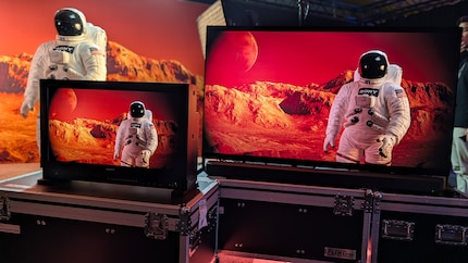 Aan de linkerkant, de professionele referentiemonitor voor 40.000 tot 50.000 frank, de benchmark voor kleurcorrectie in Hollywood. Rechts: Sony's Bravia 9, die dit beeld verbluffend goed imiteert - voor veel minder geld en in XXL diagonaal.