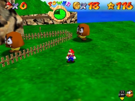 1996 Mario wordt driedimensionaal.
