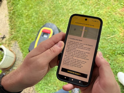 Tout est expliqué étape par étape dans l’appli...