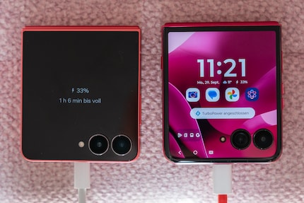 Met Motorola rechts is er een turbolading in 40 minuten.