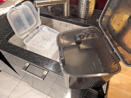 Dankzij de grote tanks moet ik vaker schoon water bijvullen en vuil water legen.