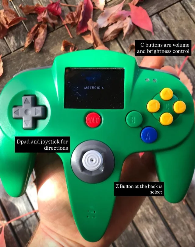 Alle knoppen zijn behouden, maar hebben nieuwe functies van de Game Boy Micro.