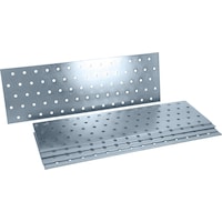Helpmate Perforated plate 100x300, galvanised, 6 pieces (Perforated plate, 6 pcs.)