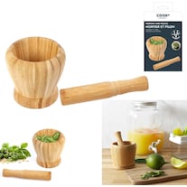 Cook Concept bamboo pestle and mortar
