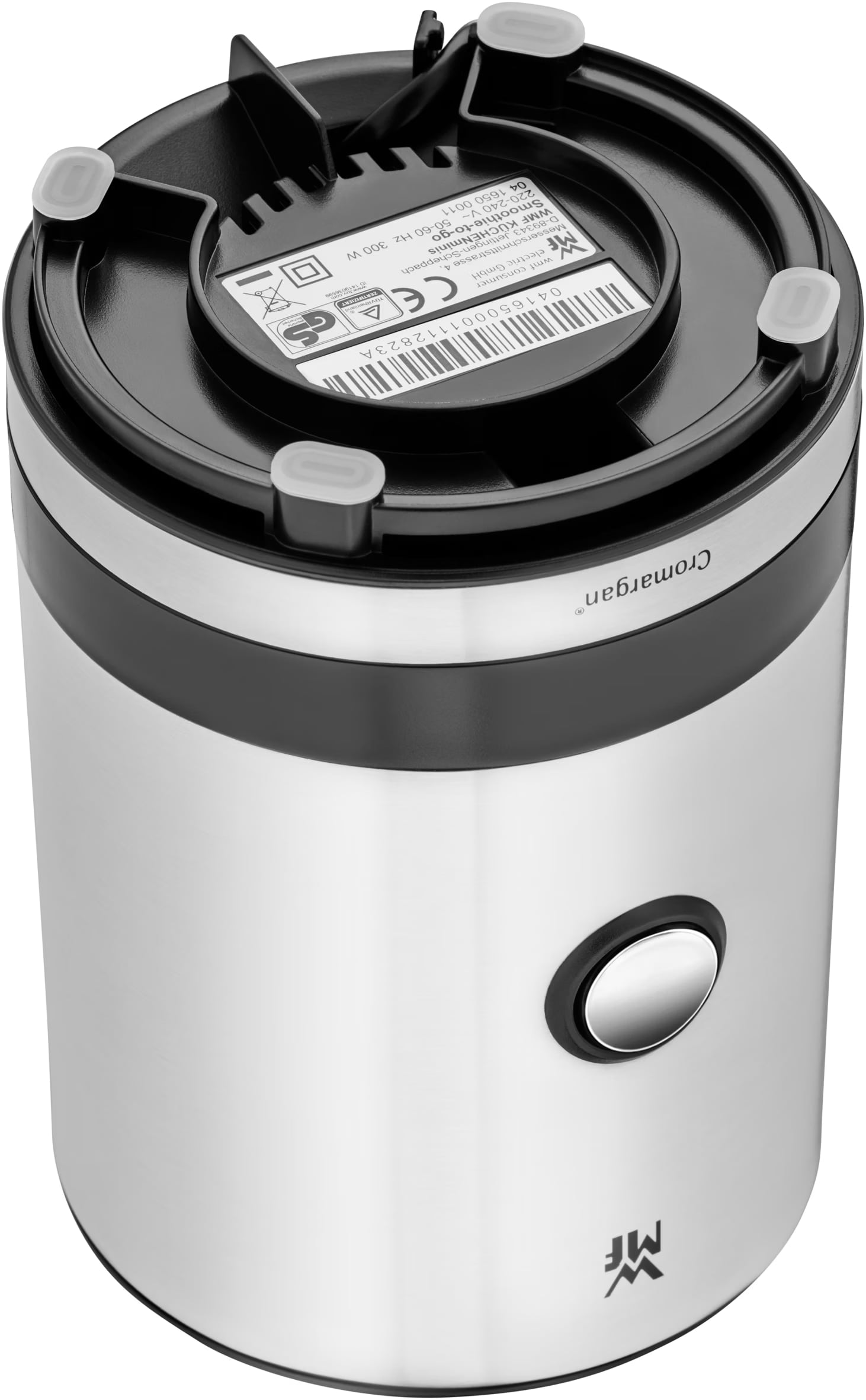 WMF Kitchen Minis Smoothie-to-Go - Krachtige Roestvrijstalen Blender 300W Met 2 Drinkbekers