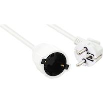 Helos Protective contact extension cable. 3-pole, white, 15.0m (15 m)