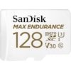 SanDisk Maximaal uithoudingsvermogen (microSD, 128 GB, U3, UHS-I)