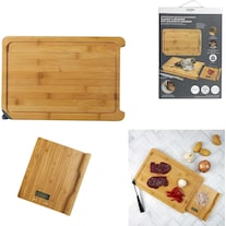 Cook Concept cutting board with scale and sharpener