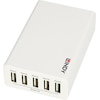 Lindy 5 Port USB Quick Charger Adapter (40 W, Smart IC)