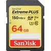 SanDisk Extreme Plus SDXC 64GB 150MB V30 U3 (SDXC, 64 GB, U3, UHS-I)