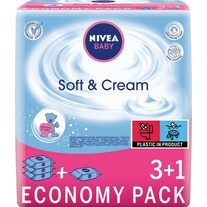 Nivea Baby Soft & Cream vochtige doekjes 4x63 st. (252 Stuk)
