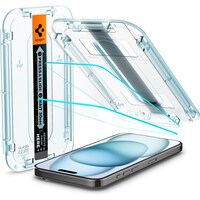 Spigen Glass.TR iPhone 15 6.1" "EZ FIT" 2 szt. helder szkło hartowane AGL06903 (2 Stuk, iPhone 15)