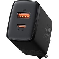 Baseus Chargeur compact (20 W, Charge rapide, Power Delivery 3.0, Quick Charge 3.0)