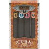 Cuba Variety Cologne van 4 stuks met goud, blauw, rood & oranje en allemaal Eau de Toi (Parfum set)