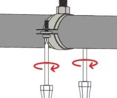 Fischer 554250 Collier Pour Tuyau COLLIER DE SERRAGE MASSIF FRSM 2 1/2