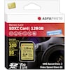 AGFAPHOTO SDXC UHS I 128GB Professional High Speed U3 V30 (SDXC, 128 Go, U3, UHS-I)