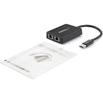 StarTech USB 3.0 DOUBLE PORT GIGABIT NIC NIC (USB 3.0, RJ45 Gigabit Ethernet (2x))