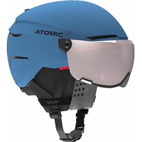 Atomic Savor Visor Junior ski helmet (size: 51-55 cm, blue) (51 - 55 cm, S)