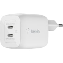 Belkin Dual USB-C GaN Charger with Power Deliver and PPS Technologie (45 W, Power Delivery)