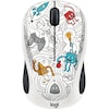 Logitech Doodle Collection - M238 Wireless Mouse - TECHIE WHITE - EMEA (Wireless)