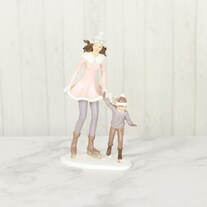 Goldbach Figurine décorative Femme avec enfant rose