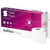 Wepa Satino toilet paper 4-ply I Bulk pack (9x8) with extra soft 72 rolls of toilet paper I Premi (72 x)